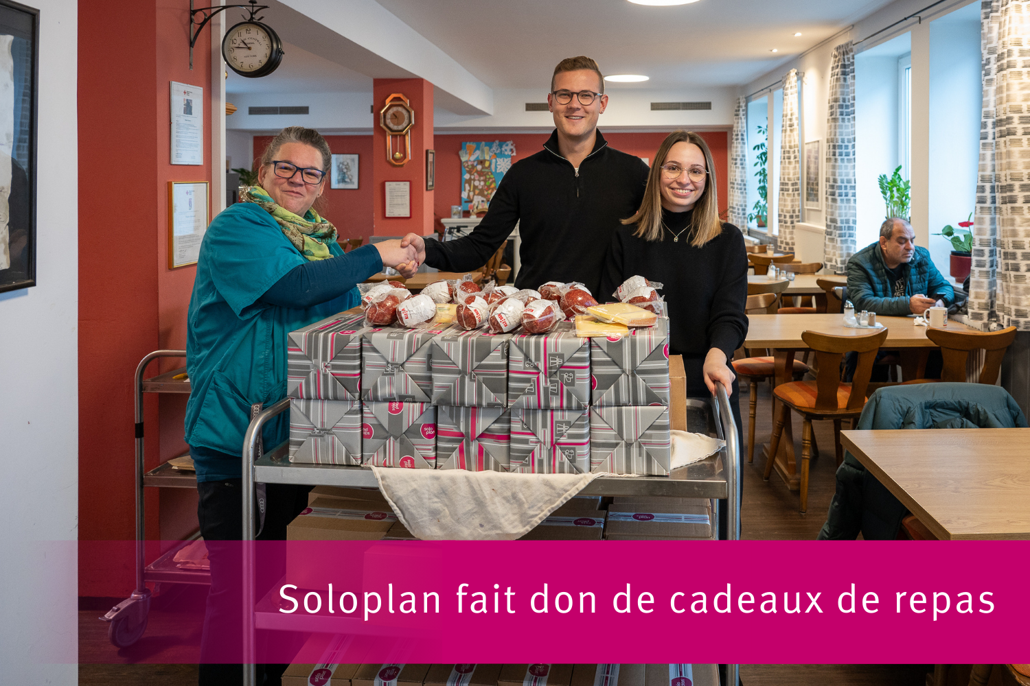 Cadeaux de Noël pour la « Wärmestube »